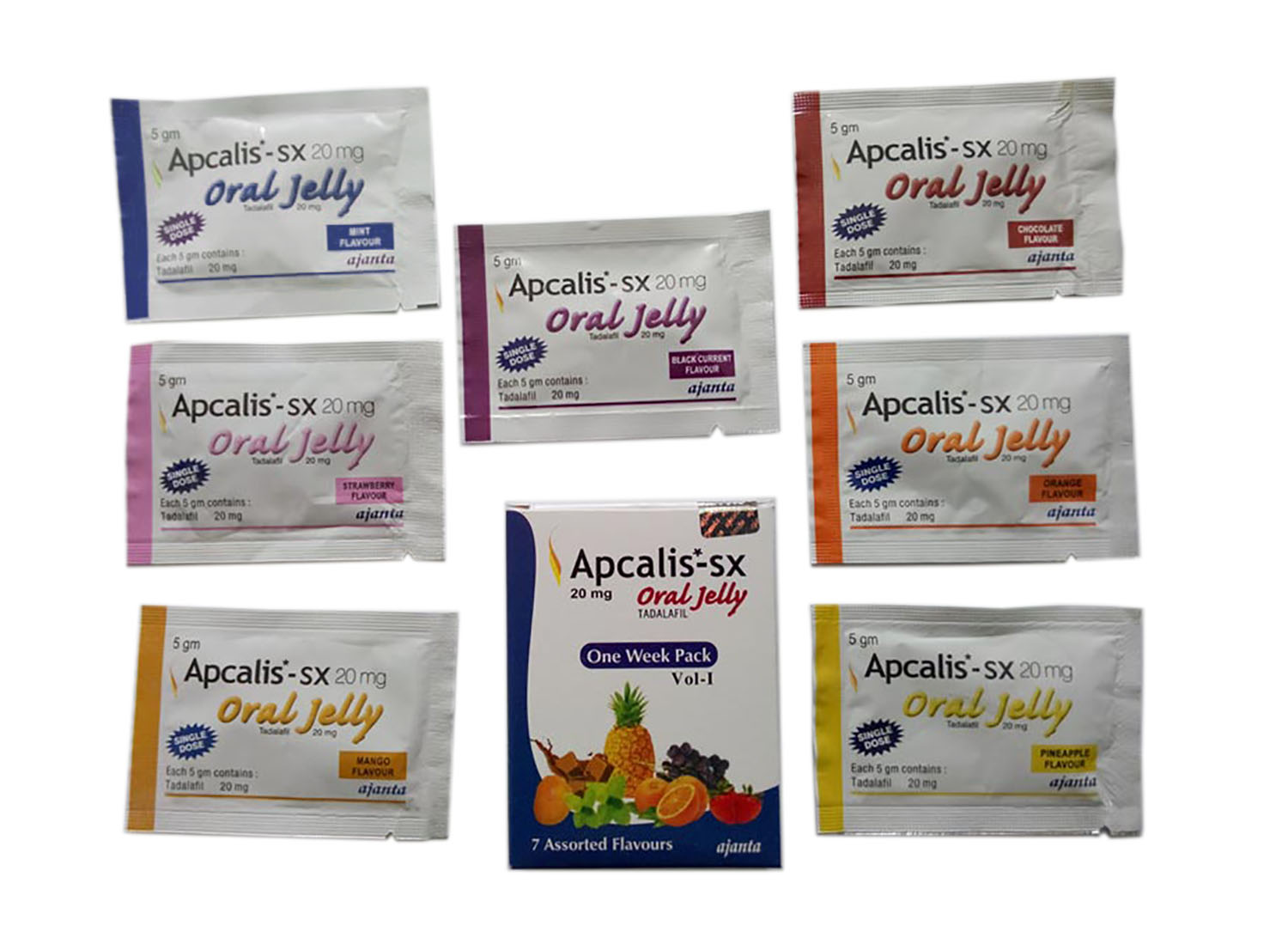 Tadalafil Oral jelly or Cialis Oral Jelly or Apcalis Oral Jelly