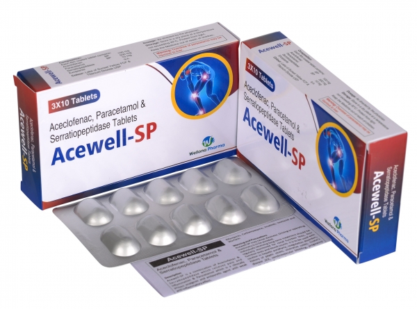Aceclofenac Paracetamol Serratiopeptidase Tablets Manufacturer Supplier India Buy Online