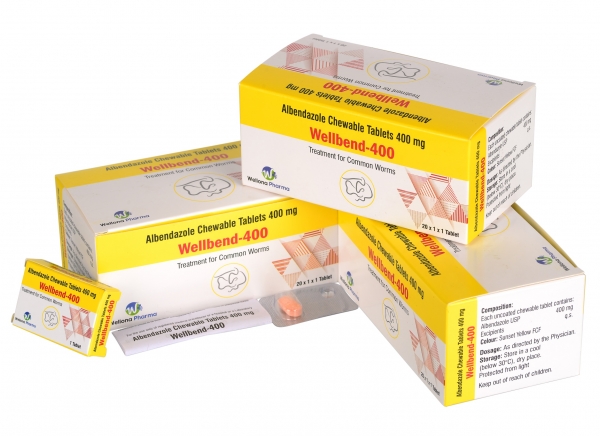 Albendazole 400mg Chewable Tablets