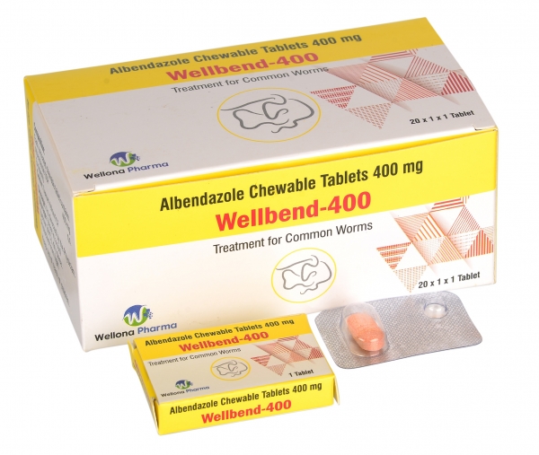 Albendazole 400mg Chewable Tablets