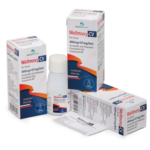 Amoxicillin & Potassium Clavulanate Oral Suspension 457mg