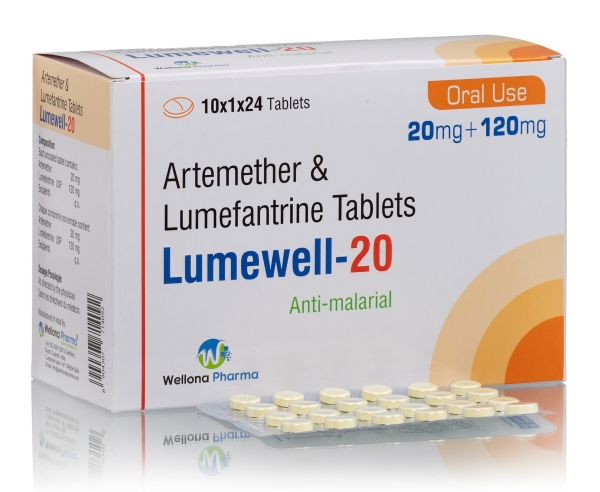 Artemether 20mg Lumefantrine 120mg Tablets