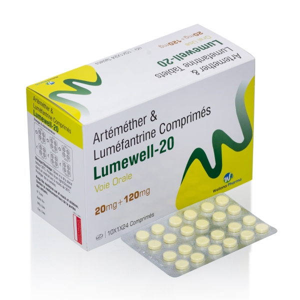 Artemether 20mg Lumefantrine 120mg Tablets