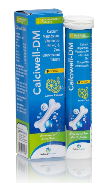 Calcium, Magnesium, Vitamin D3 + B6 + C & Zinc Effervescent Tablets