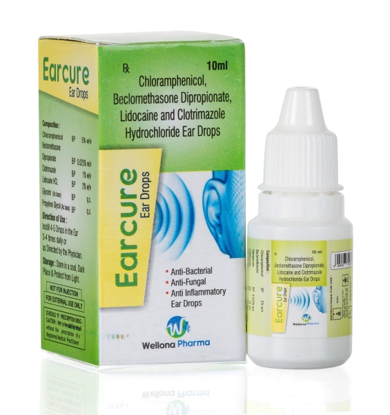 Chloramphenicol Beclomethasone & Clotrimazole Ear Drops
