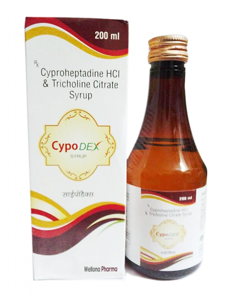 Cyproheptadine & Tricholine Syrup