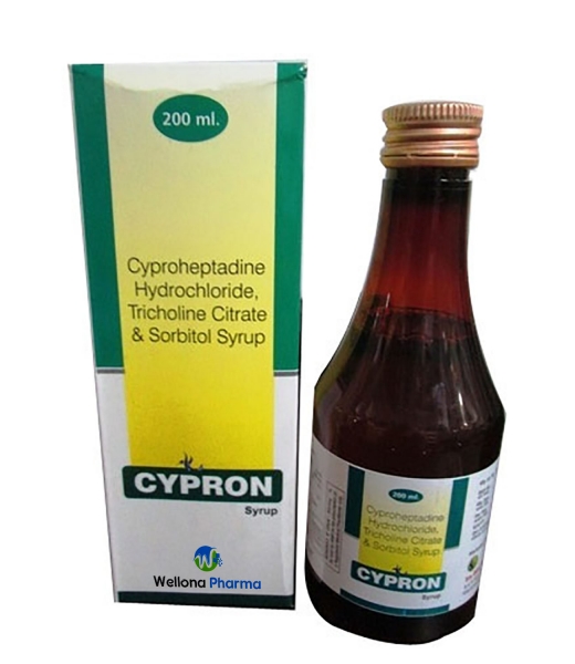 Cyproheptadine Tricholine Citrate & Sorbitol Syrup