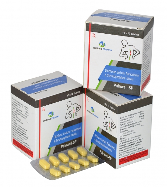 Diclofenac Sodium Paracetamol Serratiopeptidase Tablets