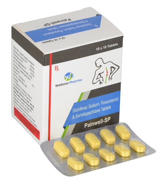Diclofenac Sodium Paracetamol Serratiopeptidase Tablets