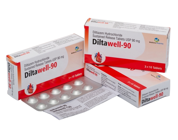 Diltiazem Hydrochloride Tablets 90 mg