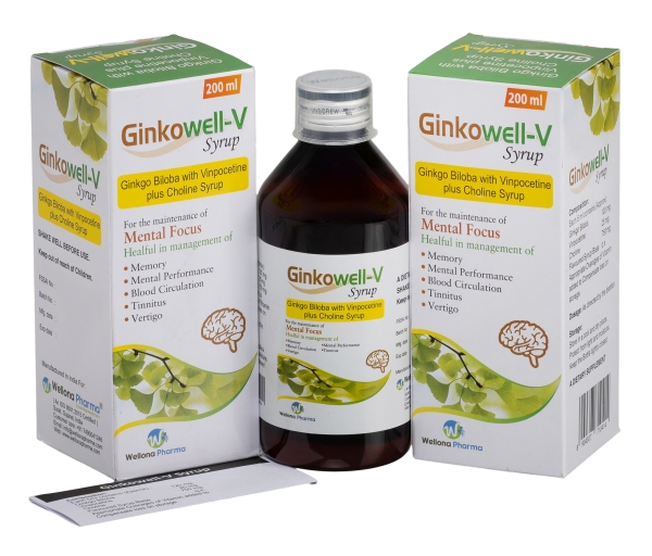Ginkgo Biloba With Vinpocetine + Choline Syrup