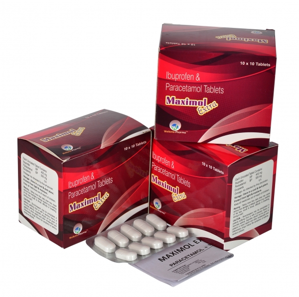 Ibuprofen & Paracetamol Tablets Manufacturers, Suppliers & Exporters