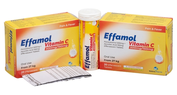 Paracetamol & Vitamin C Effervescent Tablets