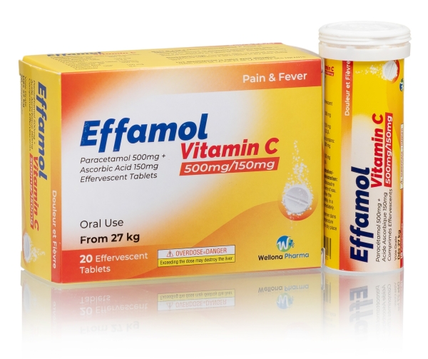 Paracetamol & Vitamin C Effervescent Tablets