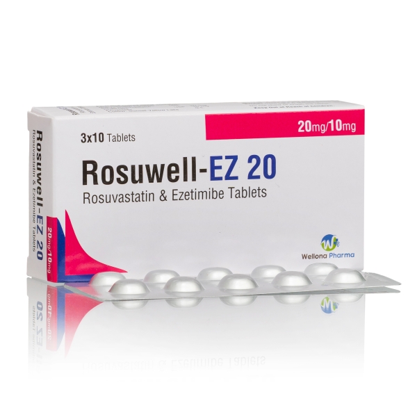 Rosuvastatin 20mg & Ezetimibe 10mg Tablets