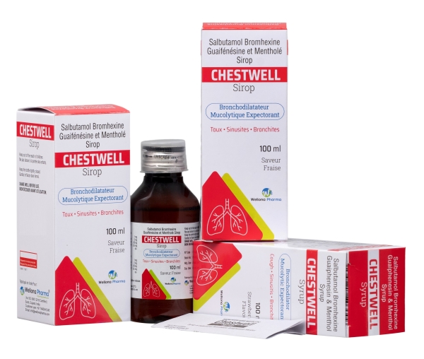 Salbutamol Bromhexine Guaiphenesin Menthol Syrup