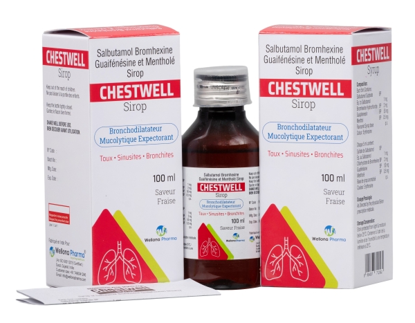 Salbutamol Bromhexine Guaiphenesin Menthol Syrup