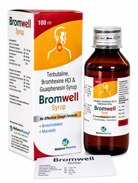 Terbutaline Sulphate Bromhexine Guaiphenesin Syrup