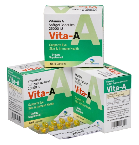 Vitamin A Softgel Capsules 25000 IU