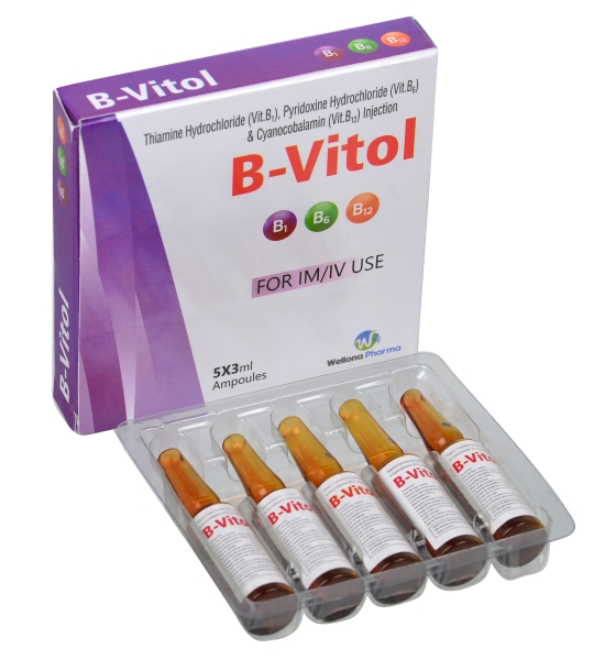 Kleuterschool vasthoudend marathon Vitamin B1 B6 B12 (B-Complex) Injection Manufacturer & Supplier India | Buy  Online