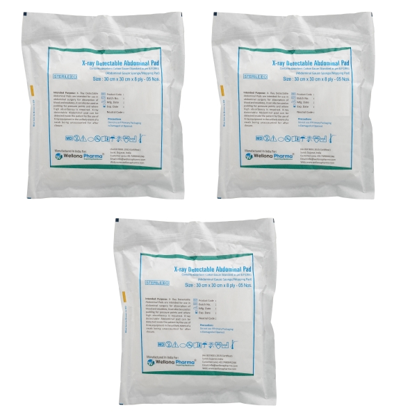 X-ray Detectable Abdominal Pad