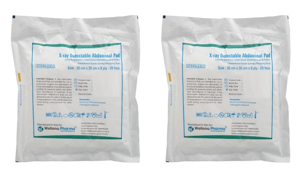 X-ray Detectable Abdominal Pad