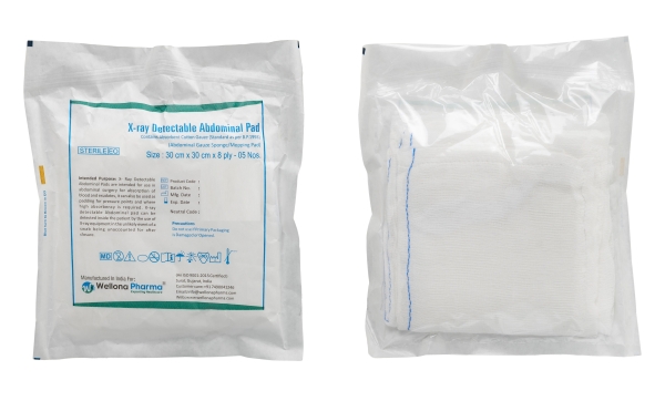 X-ray Detectable Abdominal Pad