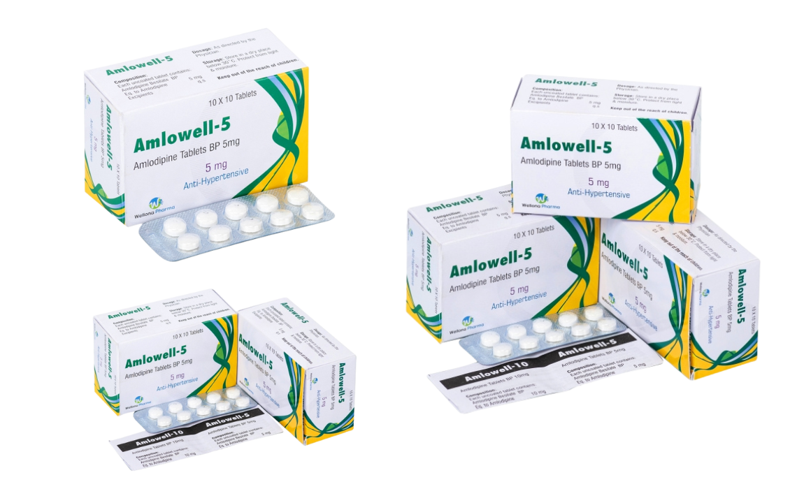 Amlodipine Tablets 5mg Manufacturer, Distributor & Supplier – Wellona Pharma