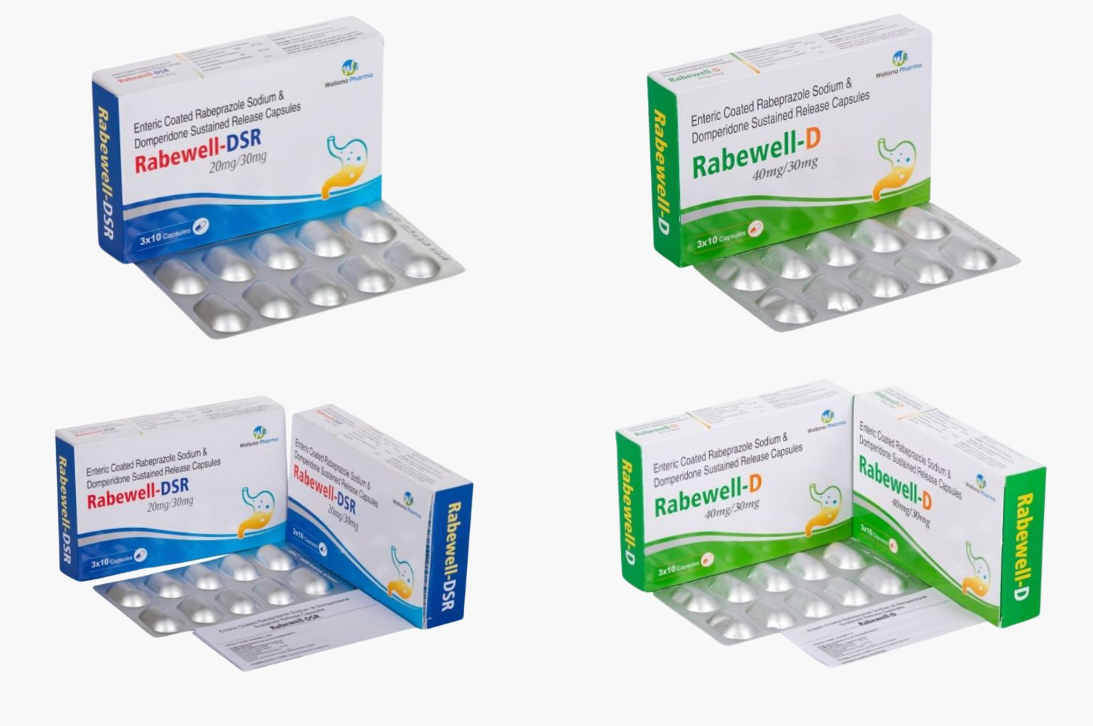 Rabeprazole & Domperidone Capsules Manufacturers, Suppliers & Exporters