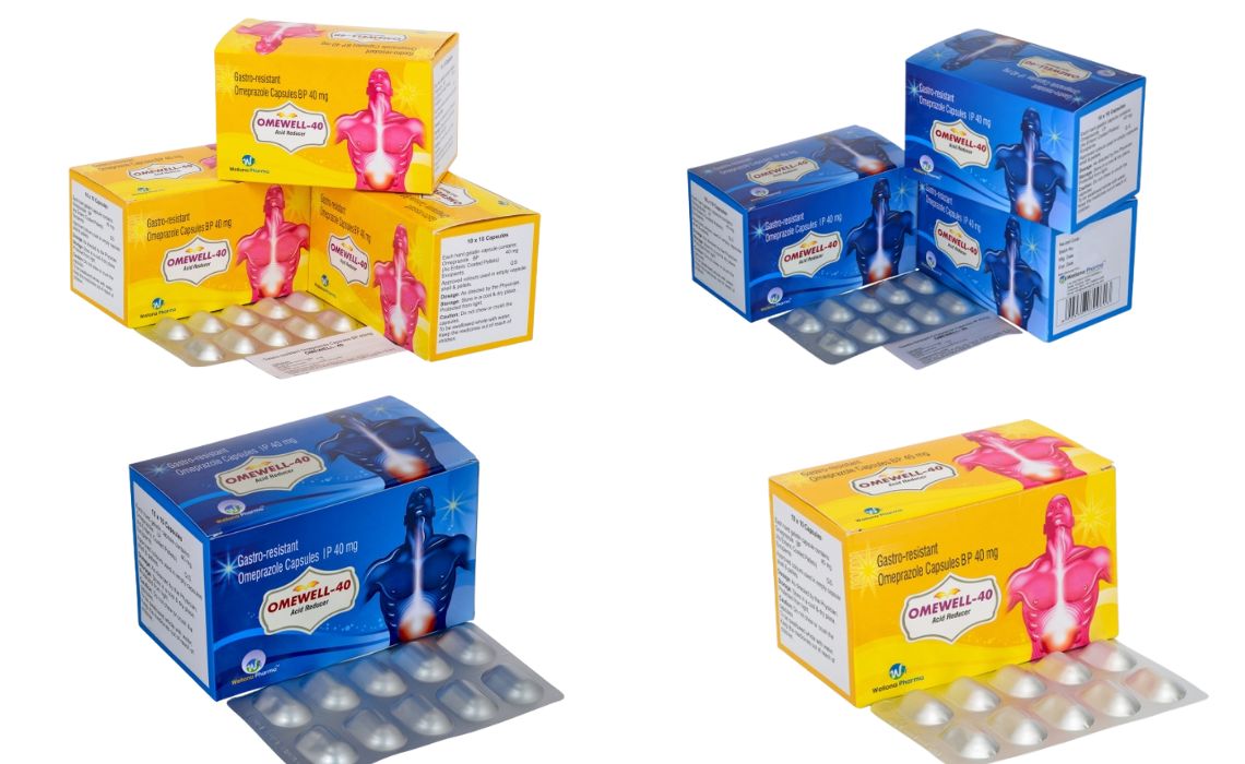 Omeprazole Capsules by Wellona Pharma Trusted Relief for Acid-Related Disorders