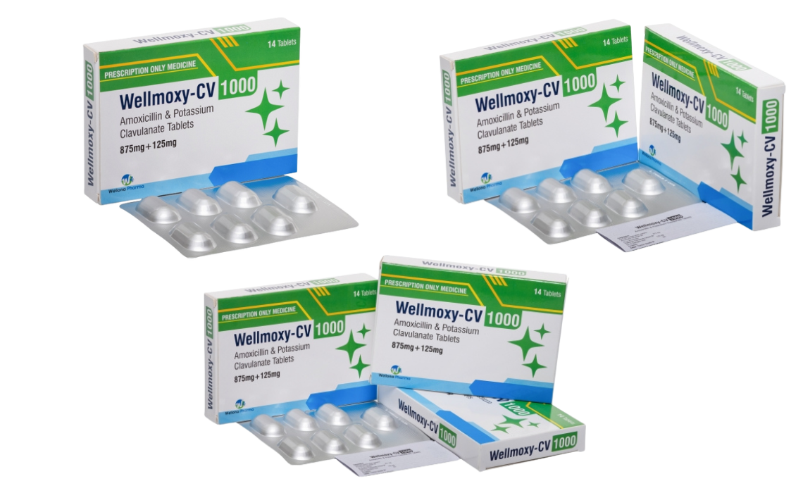 Amoxicillin & Potassium Clavulanate Tablets 1000mg Wholesaler – Wellona Pharma